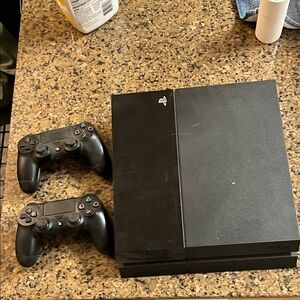 Sony PlayStation 4 Console with Dual Controllers - Black